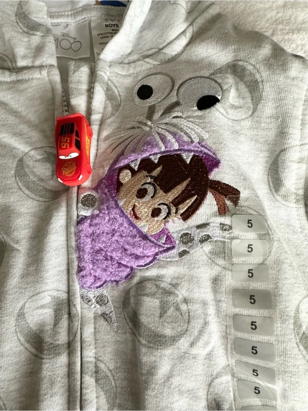 Disney Cream and Red Holiday Knit Top & Leggings Set